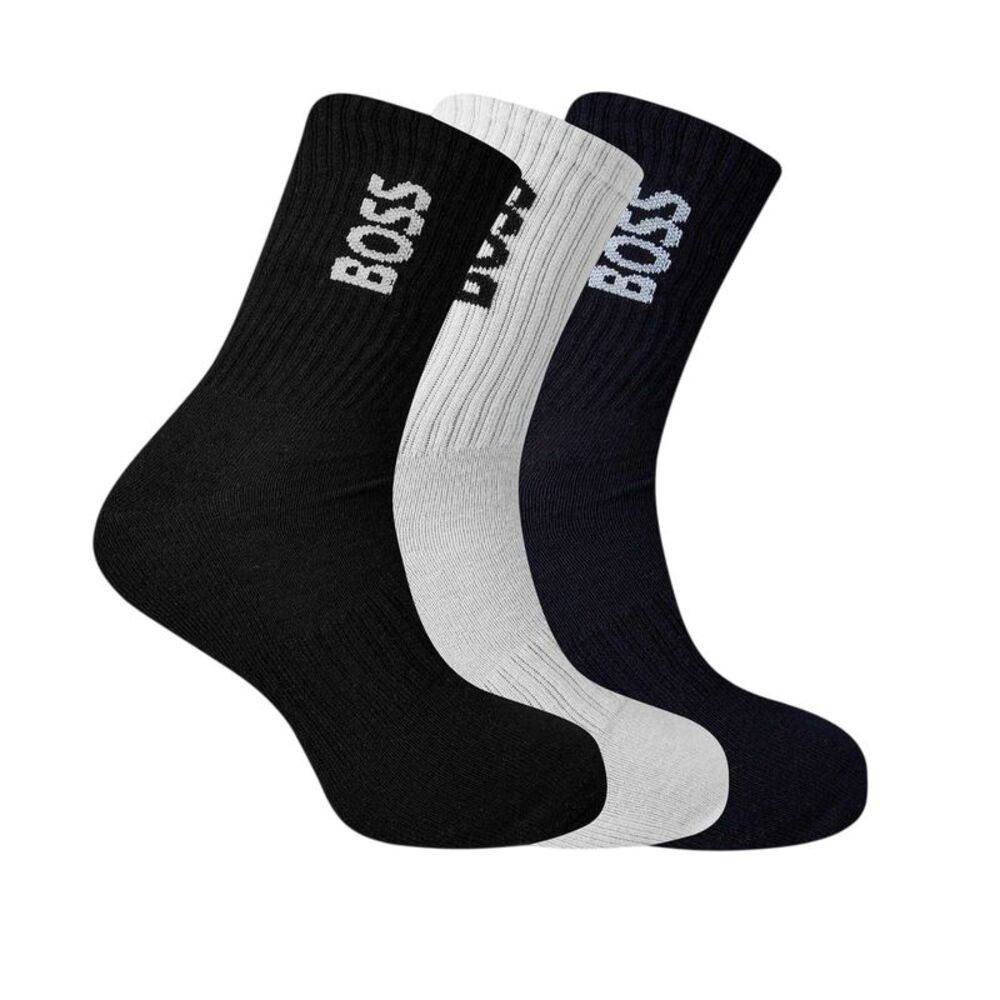 Boss Mens Crew Socks / Black/White/Navy
